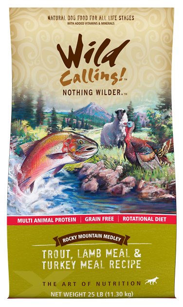 Wild Calling Rocky Mountain Medley Trout, Lamb Meal & Turkey Meal Recipe Grain-Free Dry Dog Food