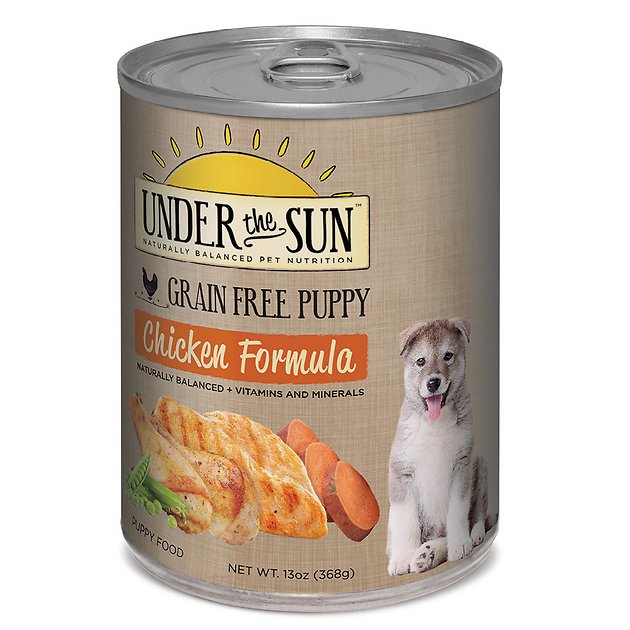 Under the Sun Grain-Free Puppy Chicken Formula Canned Dog Food, 13-oz, case of 12