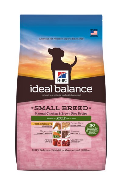 Hill's Ideal Balance Small Breed Natural Chicken & Brown Rice Recipe Adult Dry Dog Food