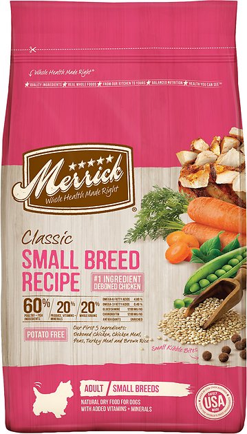 Merrick Classic Small Breed Recipe Adult Dry Dog Food, 4-lb bag