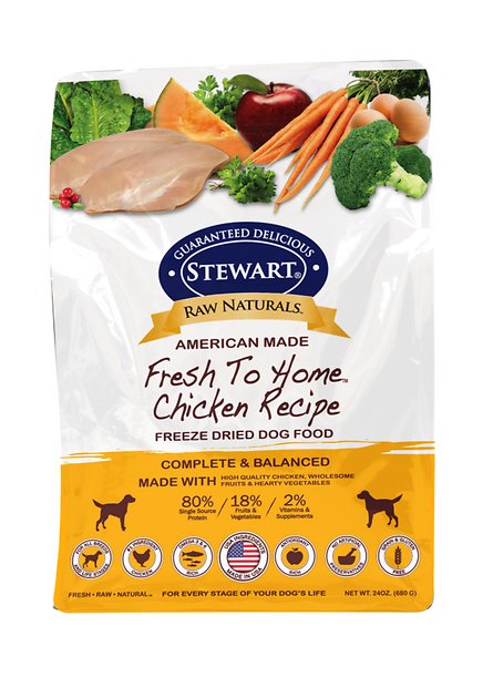 Stewart Raw Naturals Chicken Recipe Grain-Free Freeze-Dried Dog Food