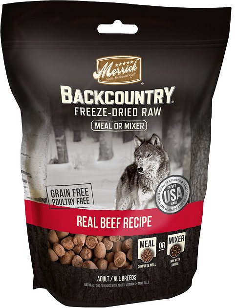 Merrick Backcountry Freeze-Dried Raw Real Beef Recipe Grain-Free Freeze-Dried Dog Food