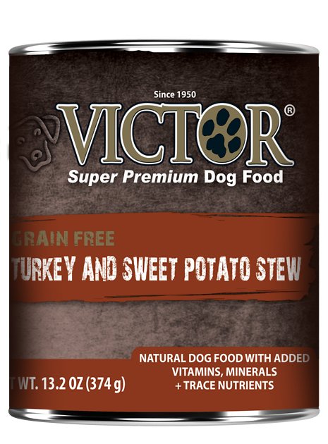 Victor Grain-Free Turkey & Sweet Potato Stew Canned Dog Food, 13.2-oz, case of 12