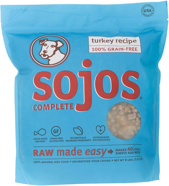 Sojos Complete Turkey Recipe Grain-Free Freeze-Dried Dog Food