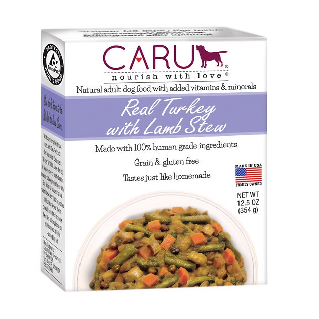 Caru Real Turkey with Lamb Stew Grain-Free Wet Dog Food, 12.5-oz, case of 12