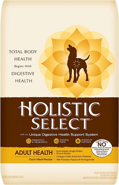 Holistic Select Adult Health Duck Meal  Recipe Dry Dog Food