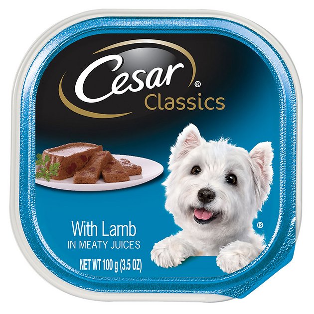 Cesar Classics Pate with Lamb Dog Food Trays, 3.5-oz, case of 24