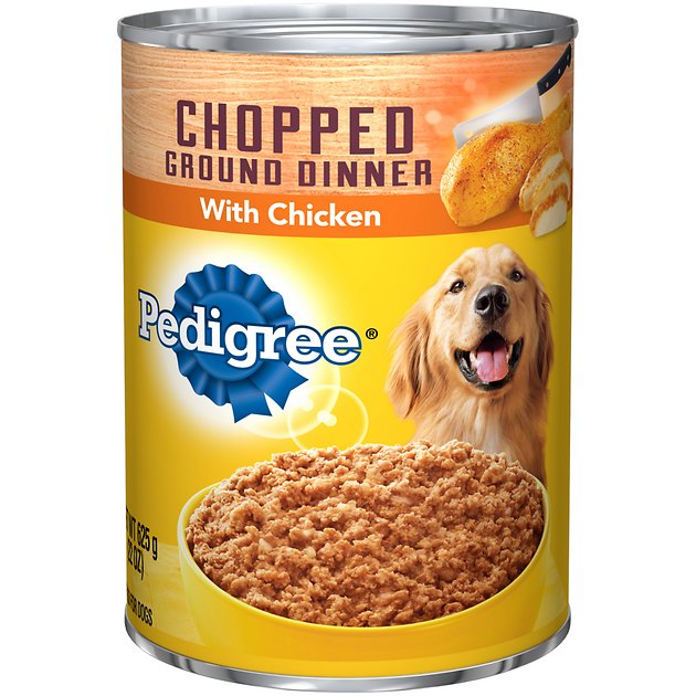 Pedigree Chopped Ground Dinner With Chicken Canned Dog Food