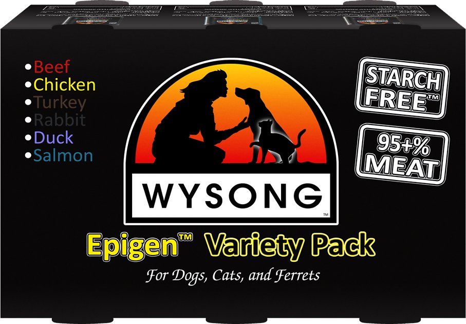 Wysong Epigen Variety Pack Grain-Free Canned  Dog, Cat & Ferret Food, 13-oz, case of 6