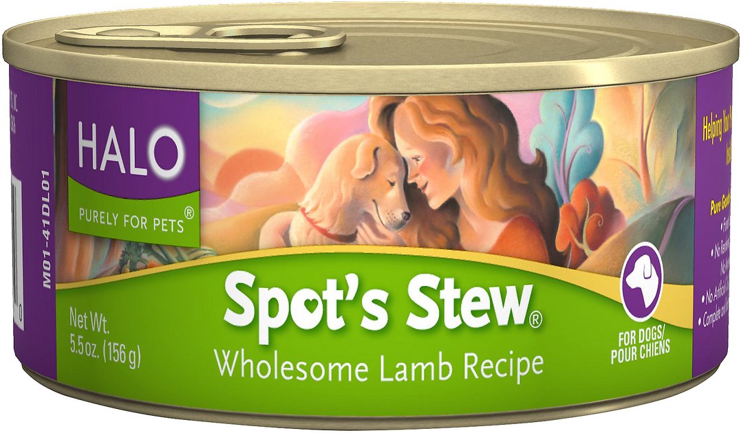 Halo Spot's Stew Wholesome Lamb Recipe Canned Dog Food