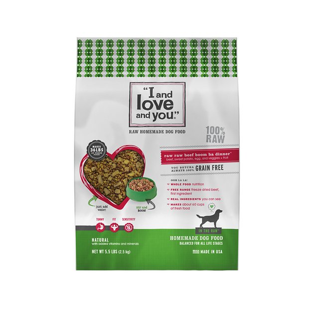 I and Love and You Raw Raw Beef Boom Ba Dinner Grain-Free Dehydrated Dog Food