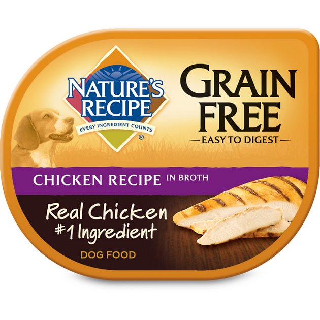 Nature's Recipe Grain-Free Chicken Recipe in Broth Wet Dog Food, 2.75-oz, case of 24