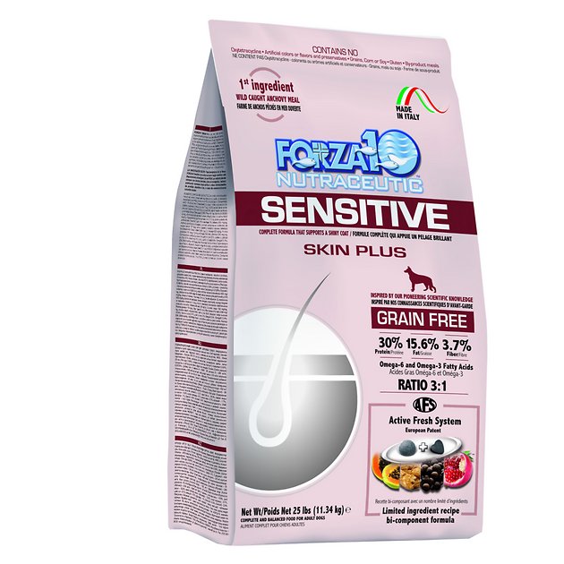 Forza10 Sensitive Skin Plus Grain-Free Dry Dog Food, 25-lb bag