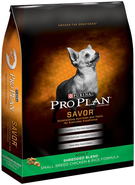 Purina Pro Plan Savor Adult Shredded Blend Small Breed Chicken & Rice Formula Dry Dog Food