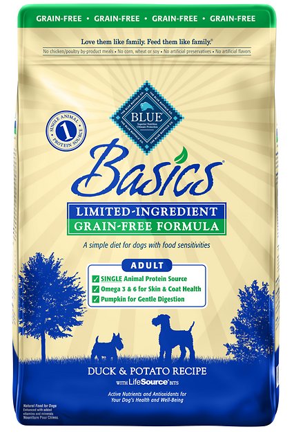 Blue Buffalo Basics Limited Ingredient Grain-Free Formula Duck & Potato Recipe Adult Dry Dog Food