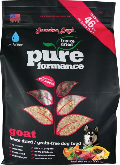 Grandma Lucy's Pureformance Grain-Free Goat Freeze-Dried Dog Food