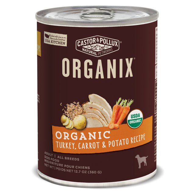 Castor & Pollux Organix Organic Turkey, Carrot & Potato Recipe Adult Canned Dog Food, 12.7-oz, case of 12