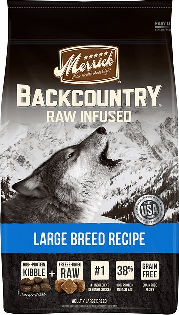 Merrick Backcountry Raw Infused Large Breed Recipe Dry Dog Food