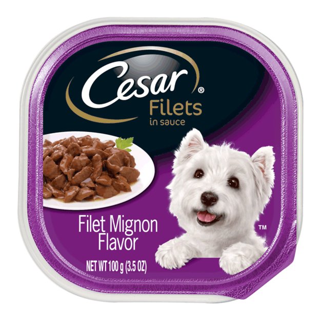 Cesar Gourmet Filets in Sauce Filet Mignon Flavor Dog Food Trays, 3.5-oz, case of 24