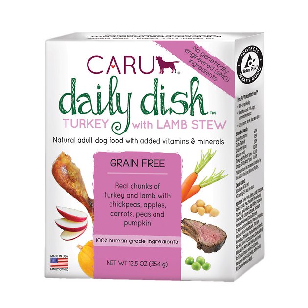 Caru Daily Dish Turkey with Lamb Stew Grain-Free Wet Dog Food, 12.5-oz, case of 12