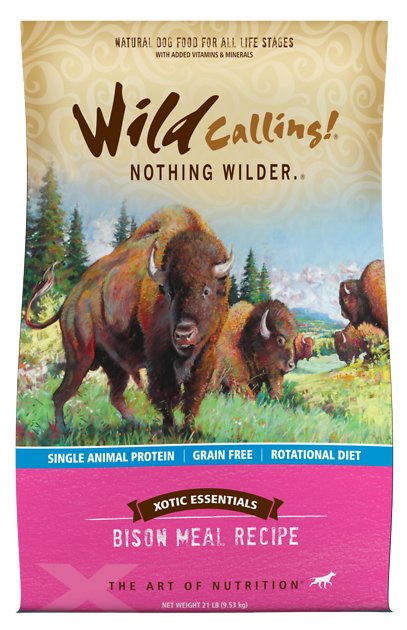 Wild Calling Xotic Essentials Bison Meal Recipe Grain-Free Dry Dog Food