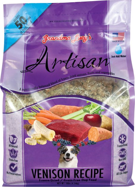 Grandma Lucy's Artisan Grain-Free Venison Freeze-Dried Dog Food